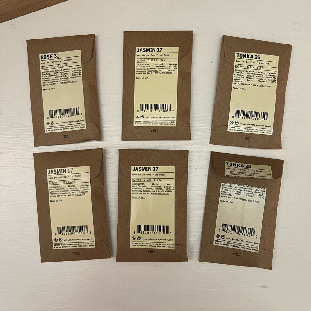 Le Labo .75ml testers- PICK 3